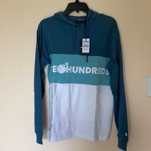 NWT. The Hundreds. Men Hoodies. Blue,Teal,White